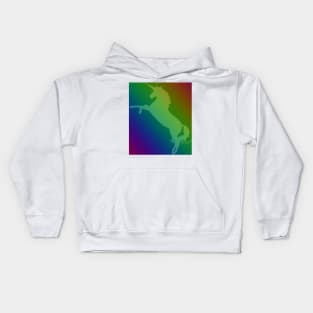 Colorful Unicorn - Artwork , Unicorns are cool Pattern Kids Hoodie